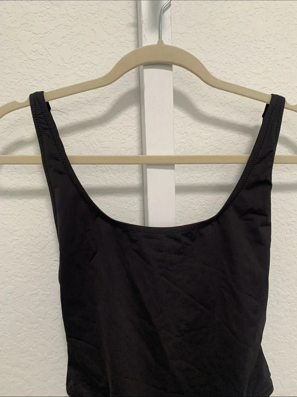 Skims Square Neck Classic Black One-Piece Swimsuit